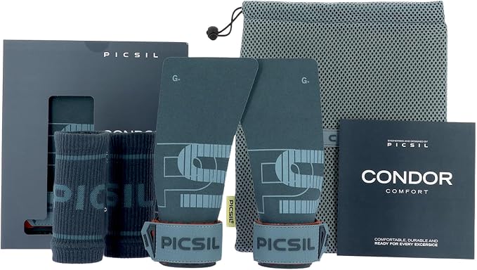 PICSIL - Condor Grips | Premium Hand Protection | Ideal for Cross Training, Gym & Calisthenics | Magnesium Enhanced Grip | Designed for Athletes of All Levels