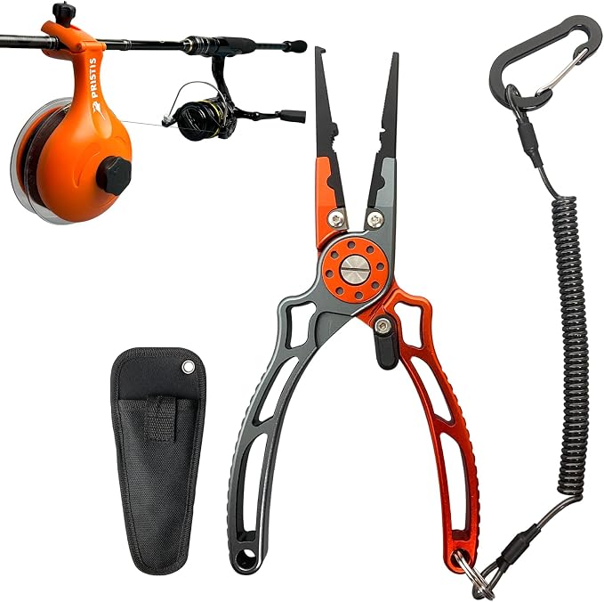 Pristis Utility Multi-Function Fishing Tools Combination, UTA II Fishing Pliers & Fishing Line Winder, A Neat Option for Angler