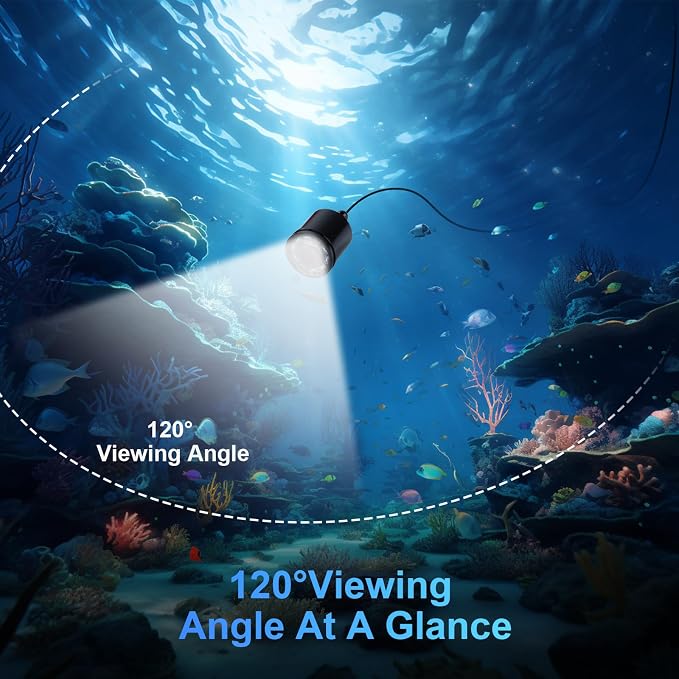Fish Finder Camera Real Time Underwater Fishing Camera 65ft/98ft for Rod,4.3" HD LCD Monitor&IR LED Night Vision Wide Angle Lens Line Camera for Kayak Lake Boat Ice Fishing Portable Fish Finder