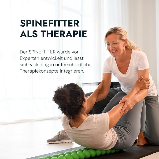 SPINEFITTER by SISSEL Purple Red | Massage Device for Back & Balance | Back Trainer Relieves Tension & Blockages | Ideal for Pilates and Yoga | for Relaxation of the Spine | for Home & Professional