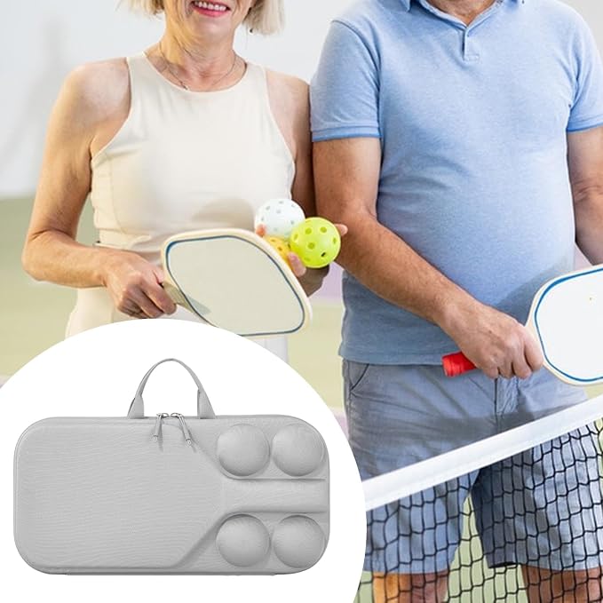 Hard Case Pickleball Racket Storage Bag with Handle for Outdoor Activities