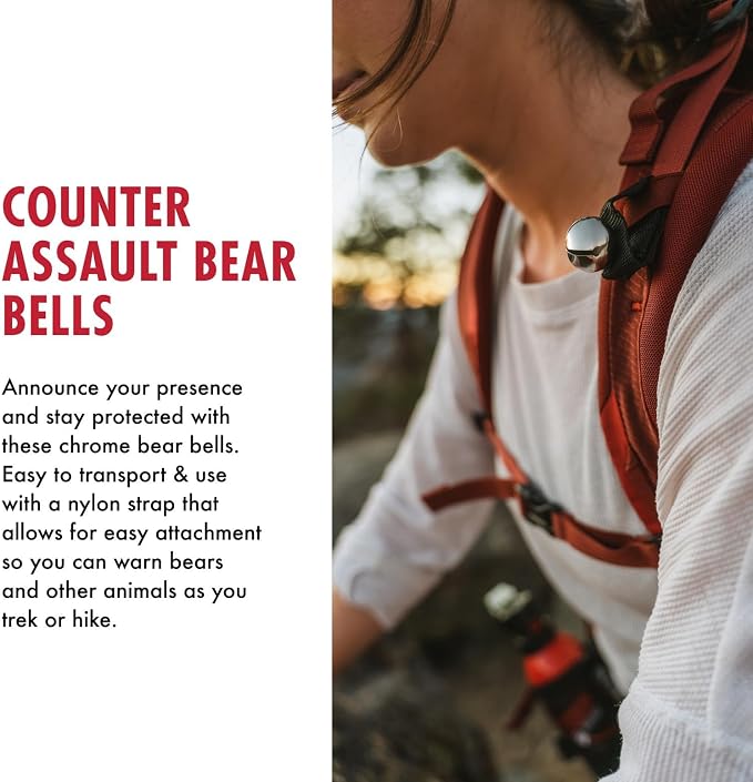 Counter Assault Bear Bell- 1" Chrome - 6 Pack