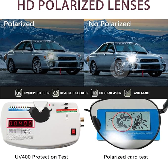 Polarized Photochromic Sports Sunglasses for Men UV-Protection Day & Night Driving Glasses - Al-Mg Metal Ultralight
