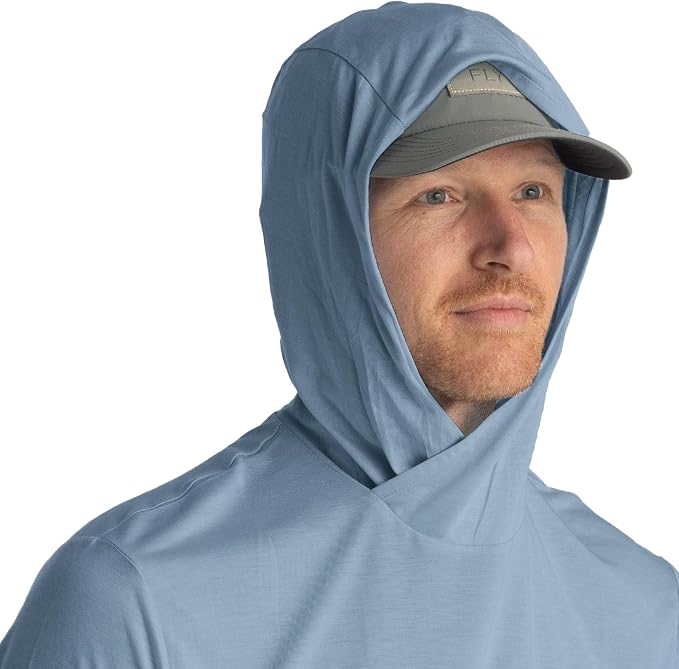Free Fly Men's Lightweight Hoodie - UPF 20+ Sun Protection Hoodie for Men - Breathable Long Sleeve Sun Shirt for Fishing