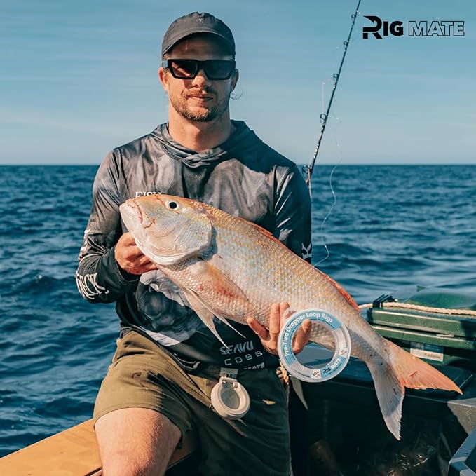 20 lb Pre-Tied Dropper Loop Rigs. Fishing Line Spool. Loops 18 Inches Apart with 5.5 Inch Loop Size. Perfect for Saltwater & Freshwater Fishing. Perfect for Snapper & Other Bottom Feeding Fish.