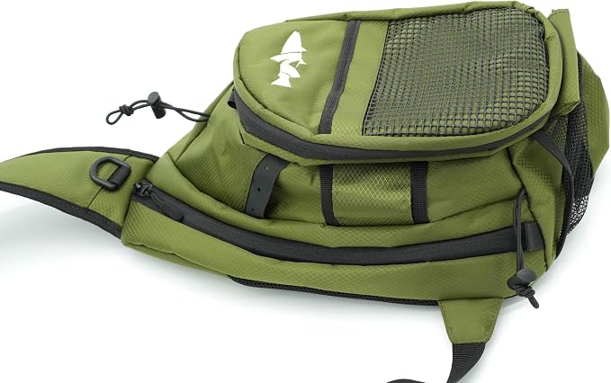 NIRVANA Fly Fishing Sling Pack (Olive)