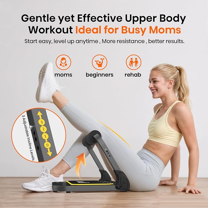 ZIWWVY Foldable Ab Machine for Home Gym Core Workout | Foldable & Space-Saving,330lb Max Load, 4-Level Intensity, Premium Comfort, Home Gym Essential