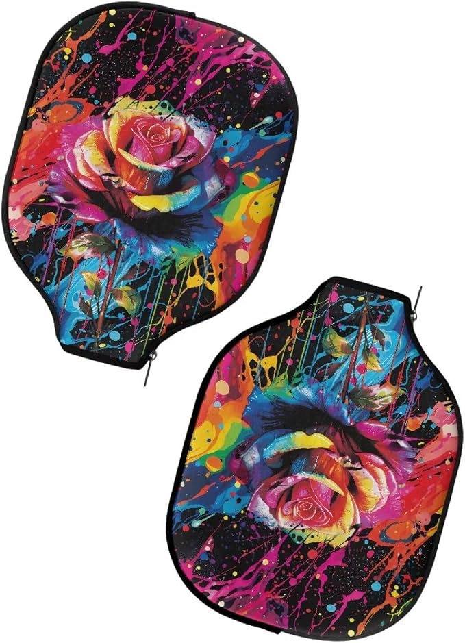 Pickleball Paddle Covers, Fits Standard Pickleball Racquets, Durable Zippered Paddle Cover Universal 8.6 x 11.4Inch
