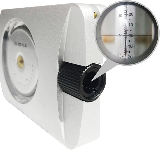 Pocket Altimeter, Clinometer, Battery-Free Altimeter, Professional Aluminum Accurate Altimeter, Compact Handheld Clinometer for Height & Slopes Angles Measuring, Silver