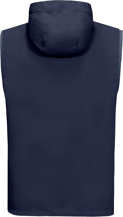 Little Donkey Andy Men's Lightweight Softshell Vest Windproof Sleeveless Jacket for Travel Hiking Running Golf