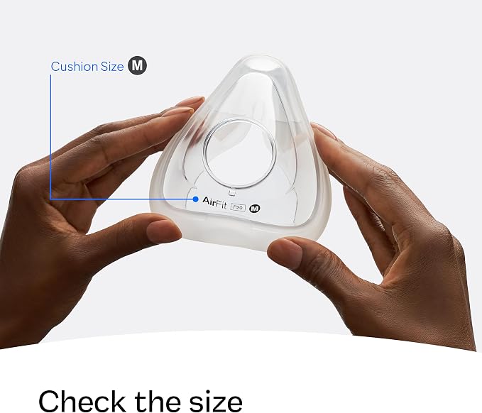 Resmed AirFit F20 Cushion - Full-Face CPAP Mask Cushion Replacement - CPAP Accessories - Medium