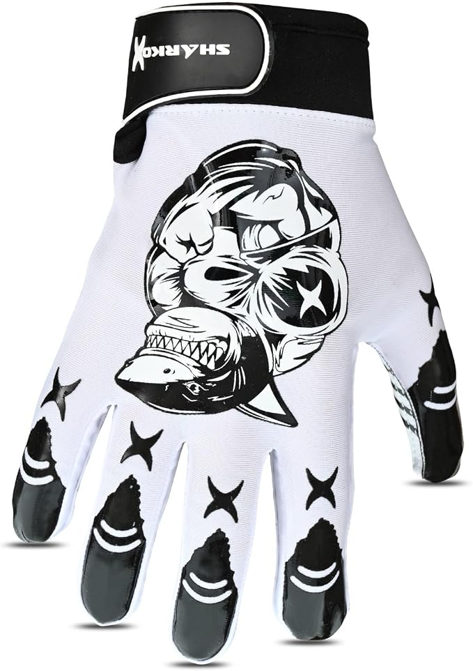 Non-Slip Tacky Football Gloves Ball Feel Sensation, Football Receiver Gloves in Youth, Adult, and Kid Sizes, Ultra Sticky Silicone Strong Palm Grip