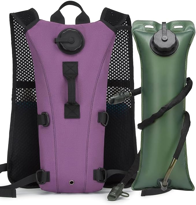 Running Hydration Vest Pack Tactical 3L Water Bladder Backpack Bag for Cycling Marathon Hiking Daypack Men & Women