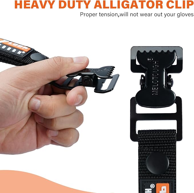MELOTOUGH Work Glove Holder Glove Strap Quick Leash With Alligator Clip…