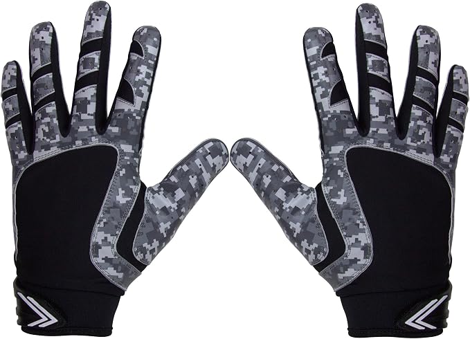 Pure Athlete Football Wide Receiver Gloves - Elite Sticky Grip Gloves, Drip Gear for WR and Defensive Backs - Adult, Youth, Men and Boys