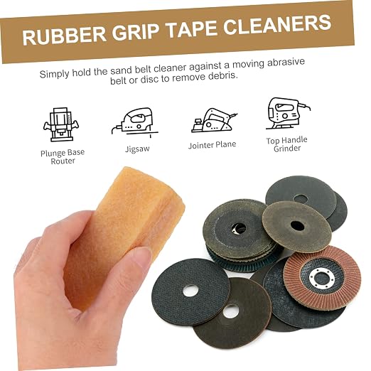 Mipcase 2pcs Cleaning Stick Sanding Pads for Skateboards Abrasive Belt Eraser Wipe Sanding Belt Cleaner Block