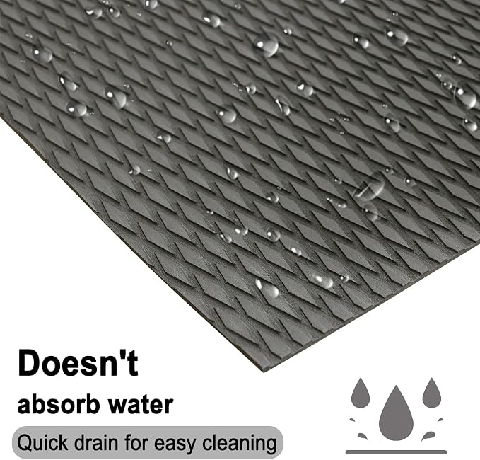 HZshark EVA Foam Boat Decking Sheet Universal DIY Surfboard Traction Pad Non-Slip Grip Mat Trimmable Sheet for Kayak RV Yacht Pool Skateboard Skimboard Step Green Yellow Orange Blue Dark Grey Black
