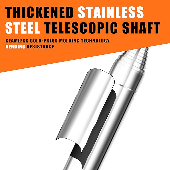 Golf Ball Retriever Telescopic for Water, 9Ft/12Ft/9.01Ft/16.3Ft/20Ft Stainless Steel Golf Ball Retriever, Professional Golf Ball Retriever