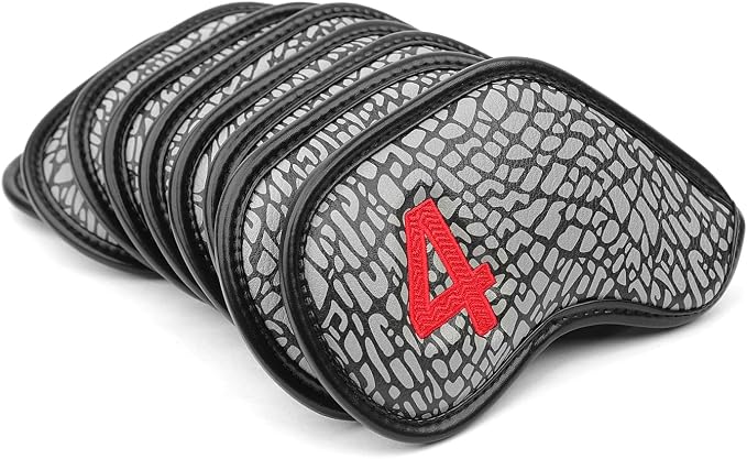 Colorful Number Golf Iron Head Covers Iron Headovers Wedges Covers 4-9 ASP 9pcs