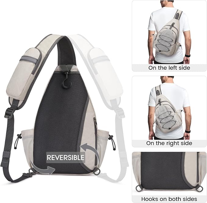 G4Free Pickleball Bag, Crossbody Sling Bag for Men Women, Pickleball Backpack, Pickle Ball Paddle Bag Gifts for Sports