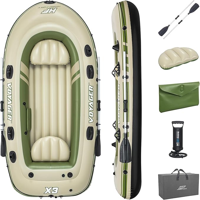 Hydro-Force Voyager X3 Inflatable Raft Set 9'8"