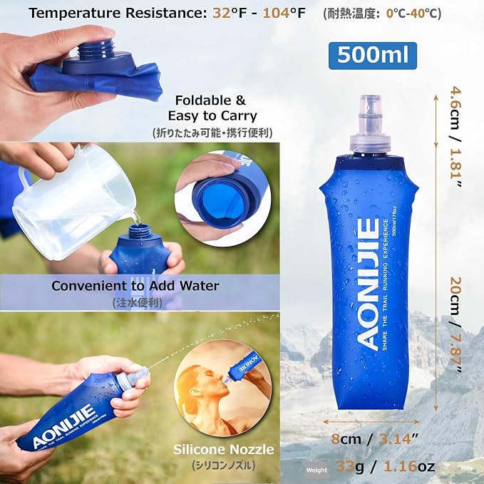 Azarxis Hydration Running Vest Backpack Pack 5L 5.5L for Women and Men Jogging Trail Race Marathon Cycling Hiking
