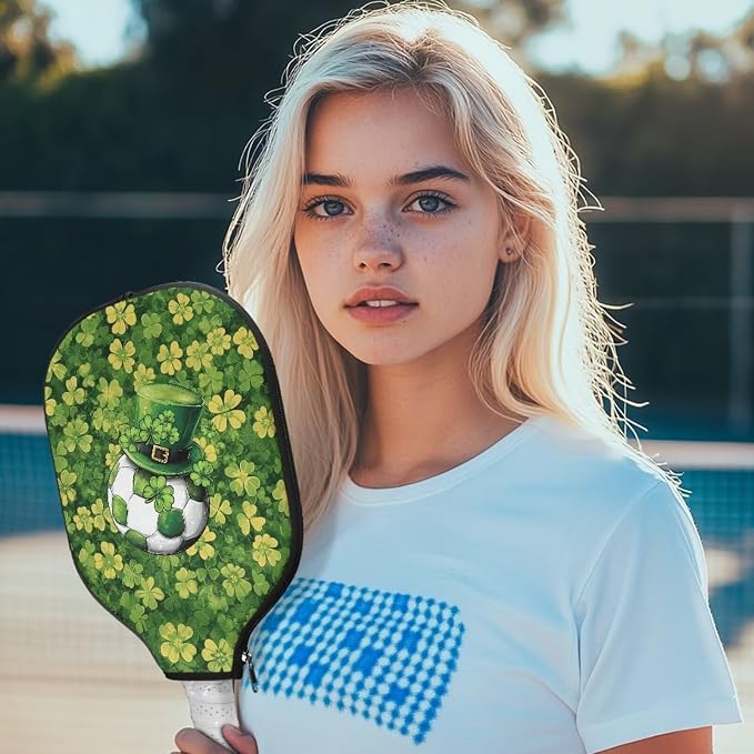 Pickleball Paddle Covers Only for Men and Women Zipper Closure Protection and Decoration