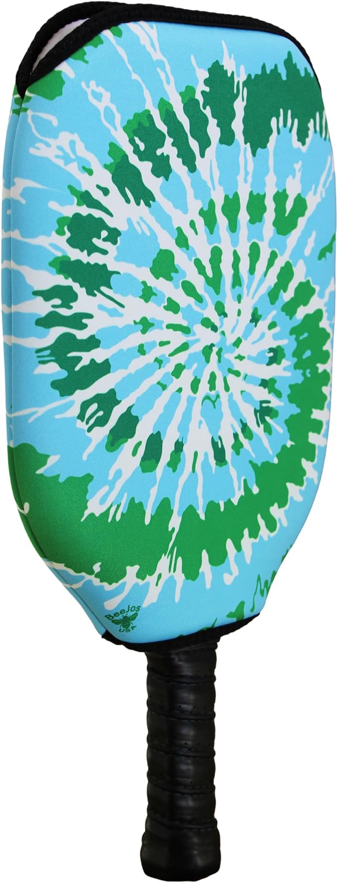 BeeJos Spirl Tie-Dye: Premium Slip-On Pickleball Paddle Cover-Fits Standard Size Paddles-Zipperless (Paddle not Included) Handmade in USA