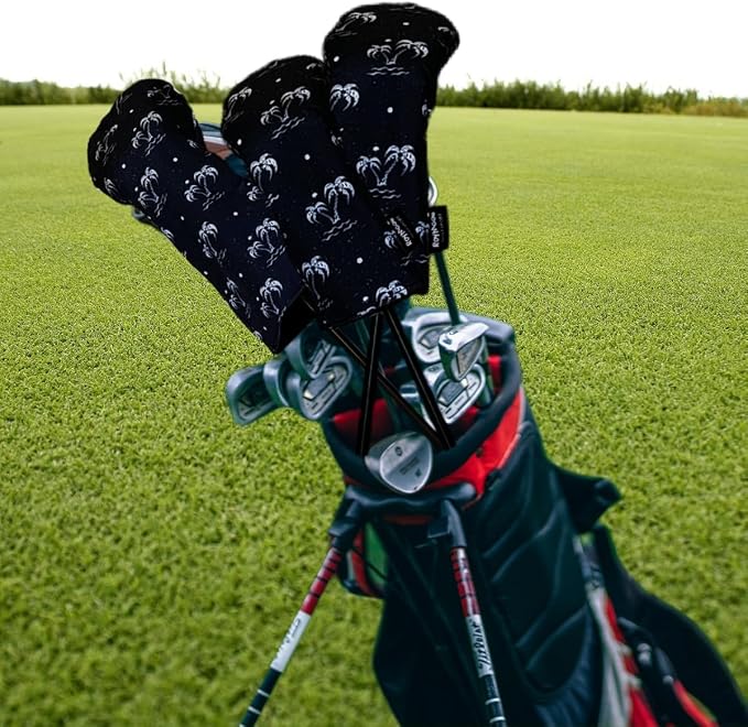 Golf Club Head Covers 3 Pack Waterproof Cloth Head Covers for Driver/Fairway Wood/Hybrid Fit All Golf Clubs Headcover #1#3#5 for All Brands