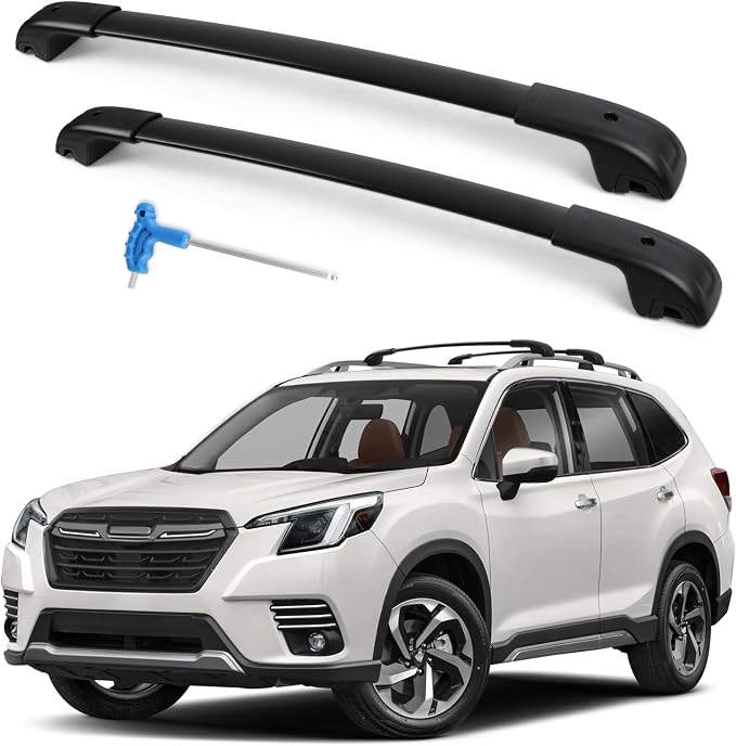 Roof Rack Cross Bars Compatible with Subaru Forester Wilderness 2022-2026, 300LBS Heavy Duty Adjustable Aluminum Cargo Bar for Rooftop Carrier, Cross Bars for Luggage, Kayak, Canoe, Bike, Snowboard