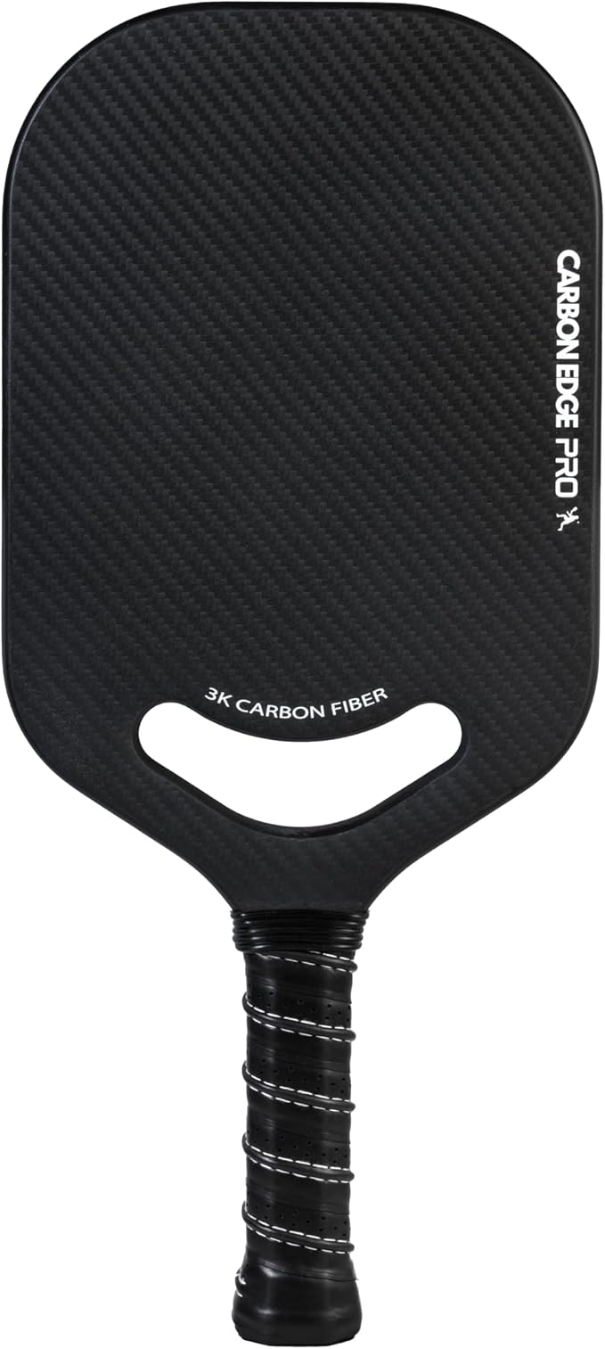 3K Carbon Fiber Pickleball Paddle Racket, with Breathable Grip, 19mm Polypropylene Honeycomb Core, Balanced Power and Spin Training & Recreational Paddle