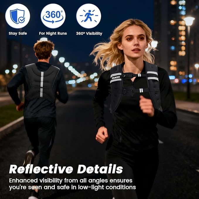 Weighted Vest Woman 6/8/12/16/20/25/30lb Weight Vest for Women Men Body Weight Vests for Walking Strength Training Running Workout Jogging Fitness