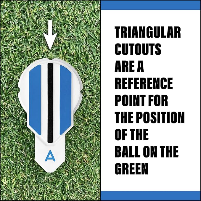 Putting Alignment Aid Tool - Golf Ball Marker - Rotate to Aim - Golf Gift Accessory for Men & Women Golfers - USGA Compliant
