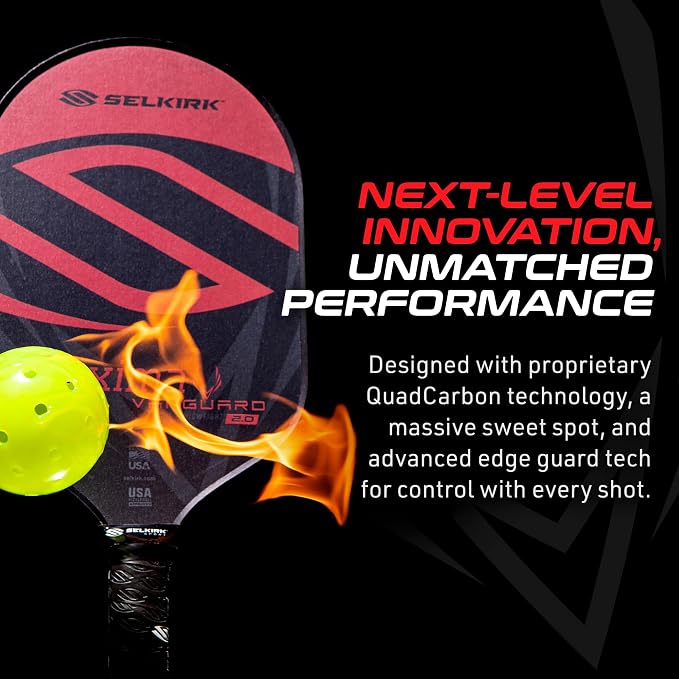 Selkirk Sport Vanguard Hybrid Pickleball Paddle | Carbon Fiber Pickleball Paddle with a Polypropylene X5 Core | Pickleball Rackets