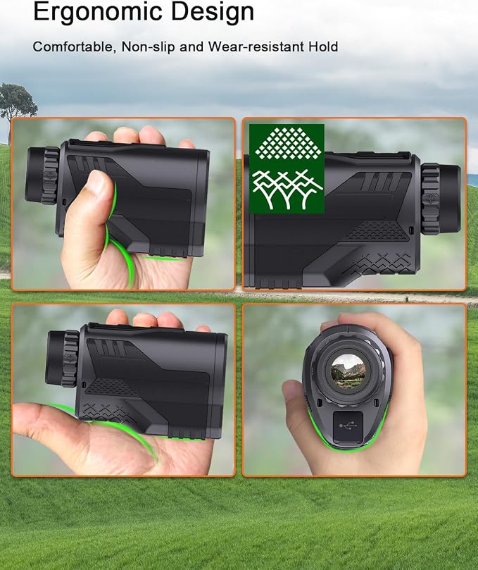 PEAKPULSE Hunting Range Finder for Hunter Golf Golfer HDLCD Display 1200Yds & 2200Yds 8X Magnification IP65 Rechargeable HCD Los Scan Angle Height Measurement Archery Shooting Bow