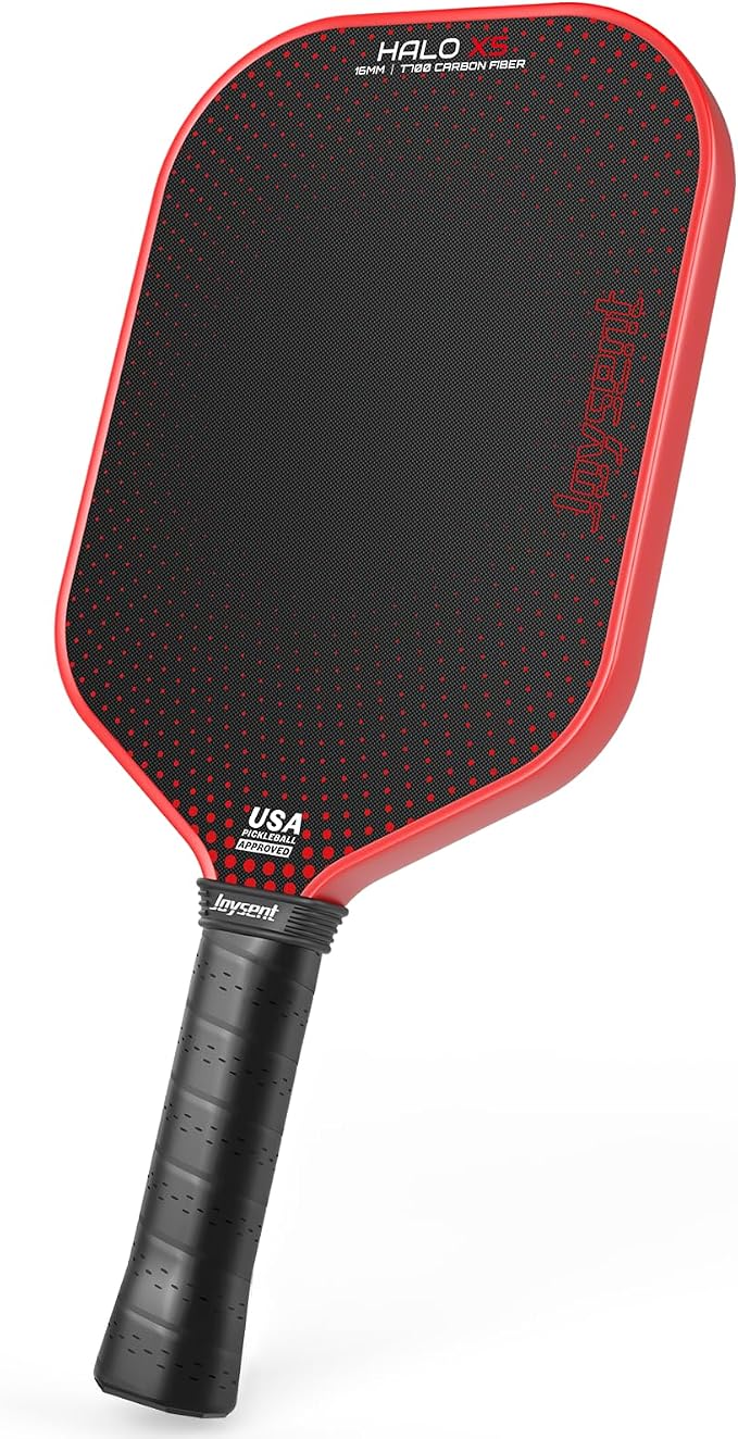 Pickleball Paddles Set, USAPA Approved T700 Carbon Fiber Pickleball Set with Beginner Pickleball Paddle, 16mm Core Power Pickleball Racket for Men Women Adults, Halo X5