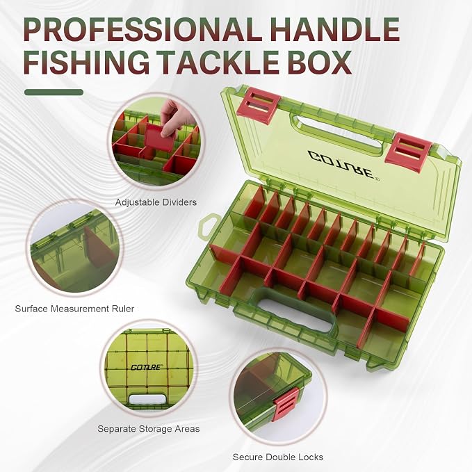Goture Fishing Lures with Tackle Box and Fishing Tool Kit Set for Adults, Include Fish plier, Fish Ruler, Fishing Gripper,Gloves Weigh Scale with Gift Box