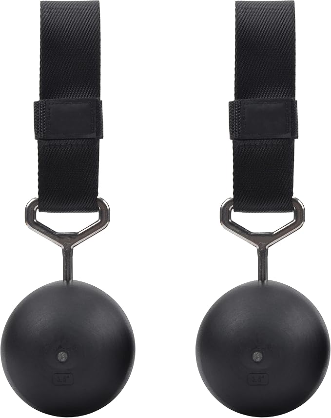 Rock Climbing Solid Training Cannonball Bomb Power Pull Up Ball Hold Grips for Straps for Finger, Forearm, Biceps, Back Muscles