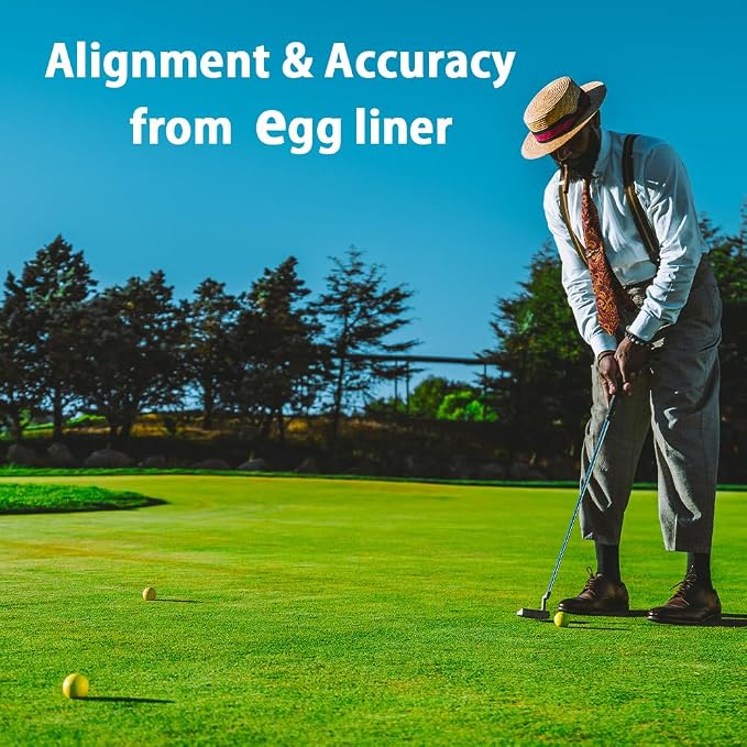 BIRDIE79 Golf Accessories Bundle - SlopeMaster ProGreen Reader and Egg Liner with High-Precision Green Reading Aid and Golf Ball Holder - Enhance Putting Accuracy and Reduce Strokes