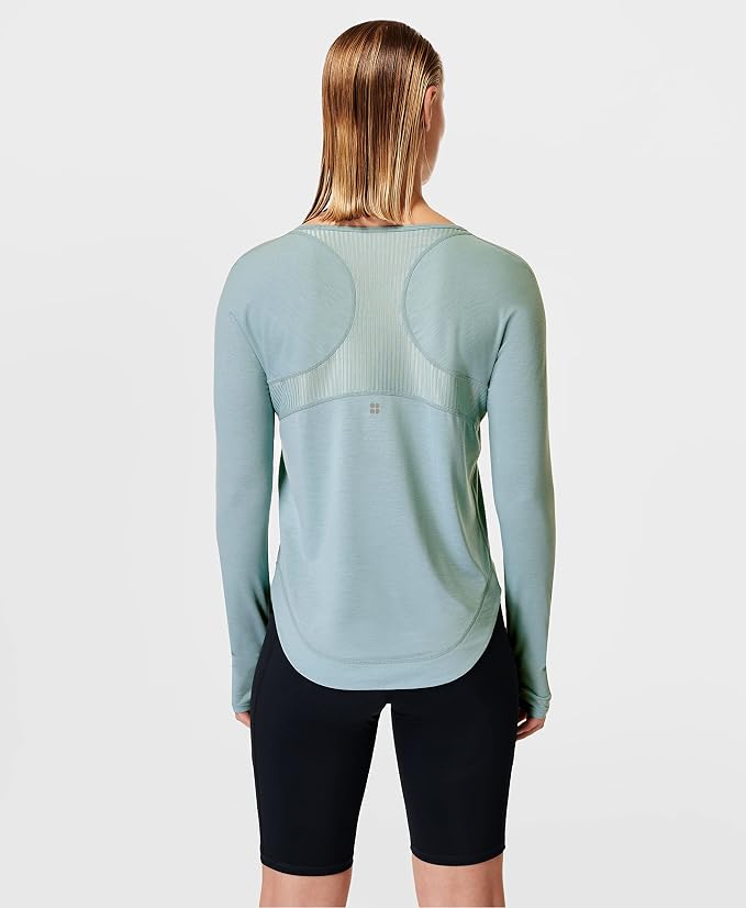 Sweaty Betty Women's Breathe Easy Crewneck Workout Long Sleeve Top