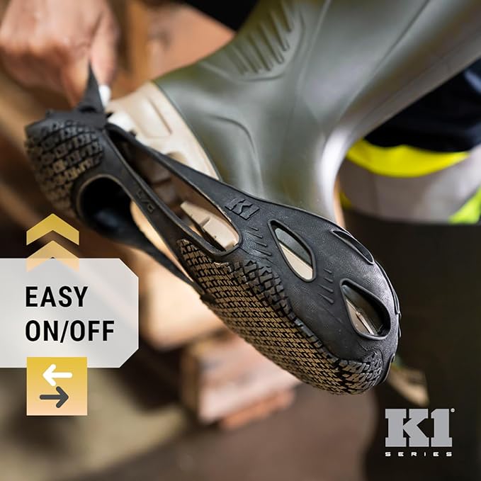 K1 Series SG1 Non-Slip Grip on Oil & Grease for Work/Safety Shoes - Traction Aids for Men & Women in Food Service, Warehouse