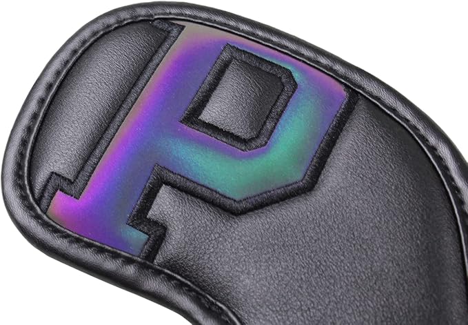 Scott Edward Golf Club Head Covers for Iron, 10 Pcs Leather Waterproof Material, Gradient Numbers Perfect for Mizuno Callaway, Ping, Taylormade, Cobra, Etc.