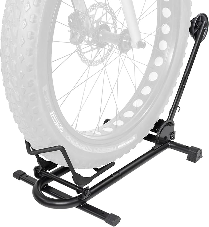 BikeHand Bicycle Floor Parking Rack Stand - for Mountain MTB & Road Bikes Indoor Outdoor Garage Storage - Fat Bike