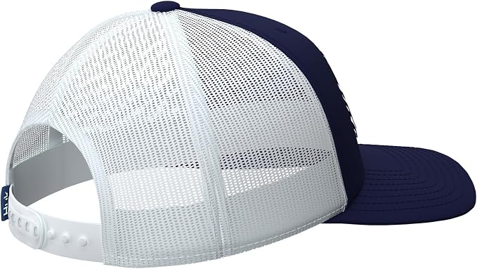 HUK Men's Mesh Trucker Snapback Hat | Anti-Glare Fishing Hat