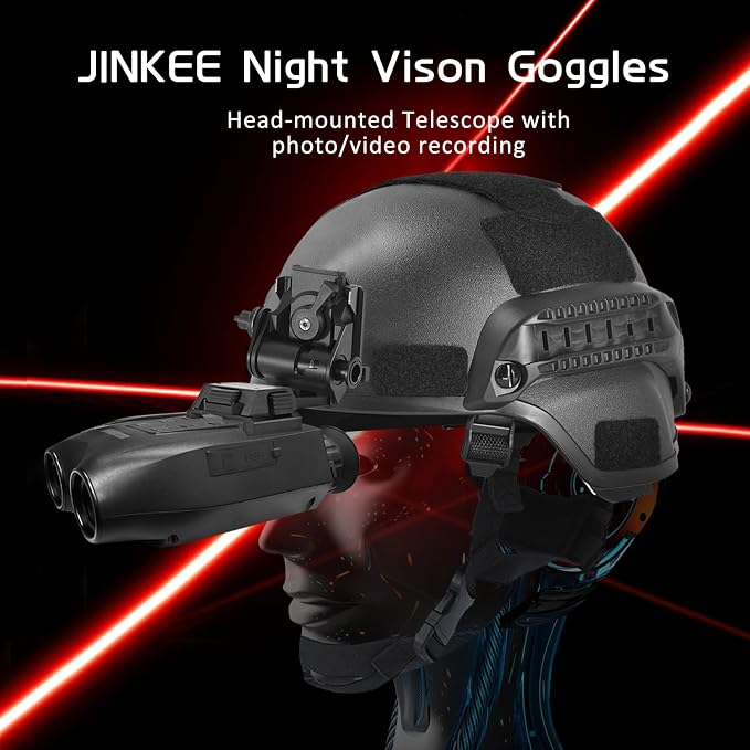 Night Vision Goggles for Adults, 4K HD Infrared Binoculars with 1312FT Viewing Range, Digital Night Vision with 32GB SD Card - for Hunting, Camping, Wildlife Observation