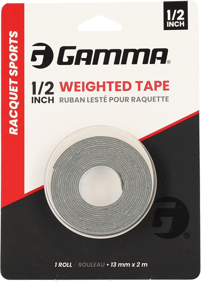 Gamma Weighted Tape – Adjustable Paddle & Racquet Weight for Enhanced Control, Power & Speed – Customizable Tape for Pickleball, Tennis, Padel Parent