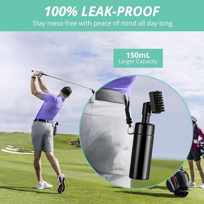 VINTEAM Golf Club Brush Cleaning Kit, Golf Towel, Golf Club Accessories