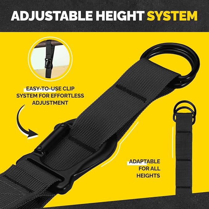 Pull Up Assistance Bands - 4 Heavy Duty Pull Up Bands with Adjustable Strap and Foot Rest - Stackable Pull Up Assist Band Set for Pull Up Bar - Resistance Bands for Pull Ups Chin Ups Strength Training