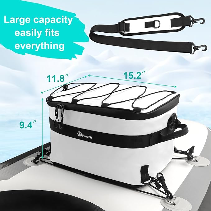 Paddle Board Cooler - Waterproof SUP Cooler Bag for Stand Up Paddle Board and Kayak - Leakproof Inflatable Cooler for SUP Accessories - Essential Paddleboard Accessory for Water Storage