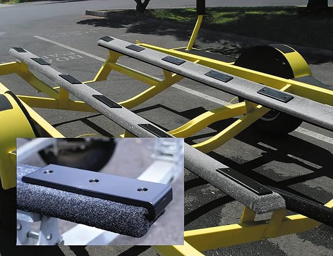 Ironwood Pacific E-Z Slide Boat Trailer Slides and Bunkenders for 4” bunks – in Black or White